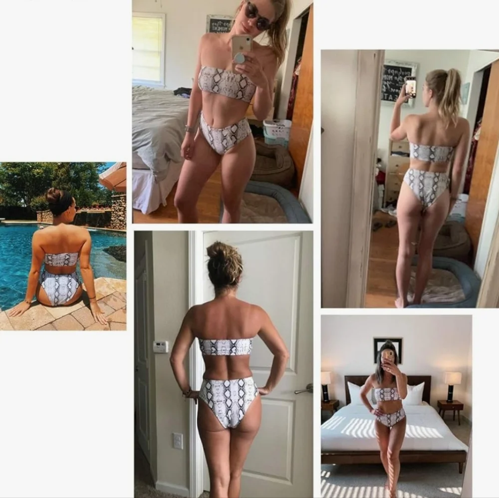 Omkagi Snake Print Bikini Set NWT ❤️❤️